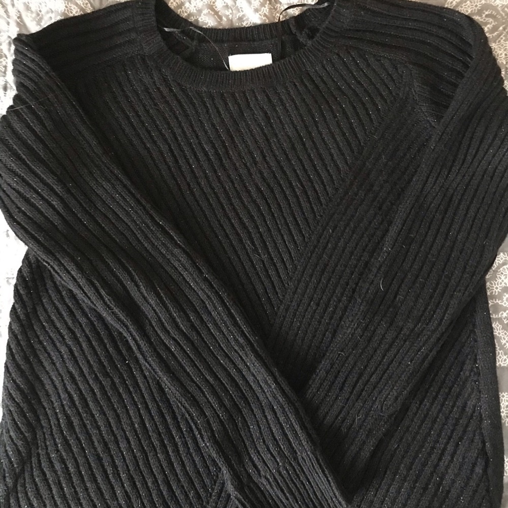 Black maternity sweater